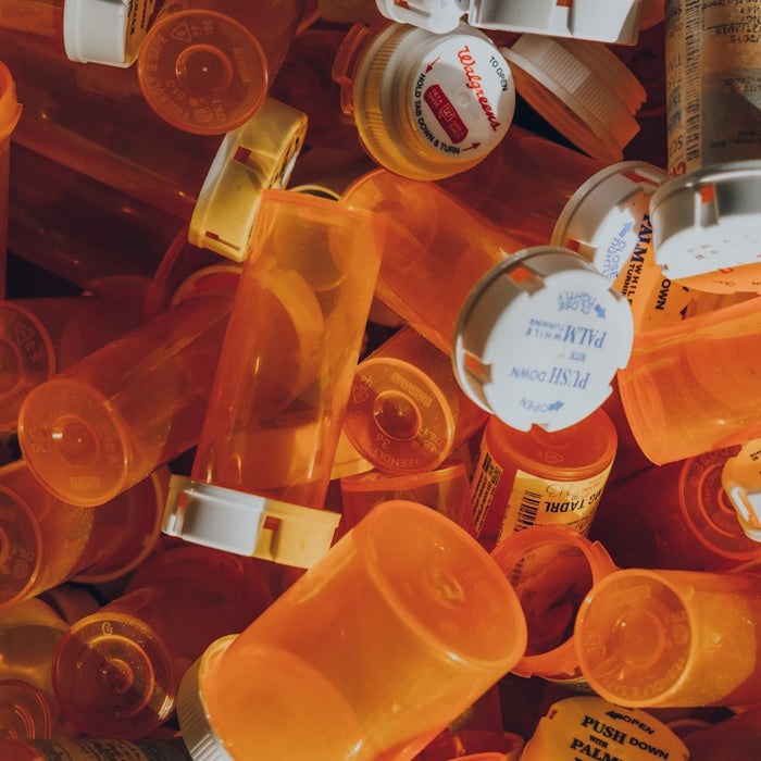 orange prescription bottle lot