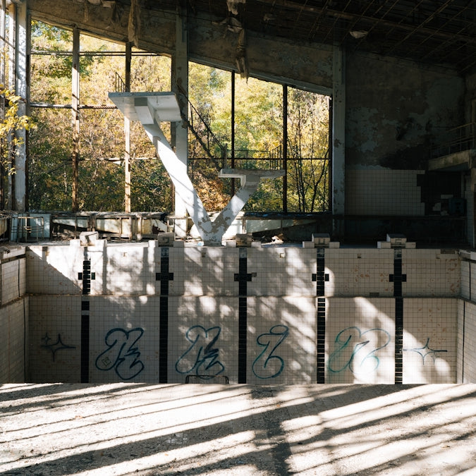 white stairs inside building