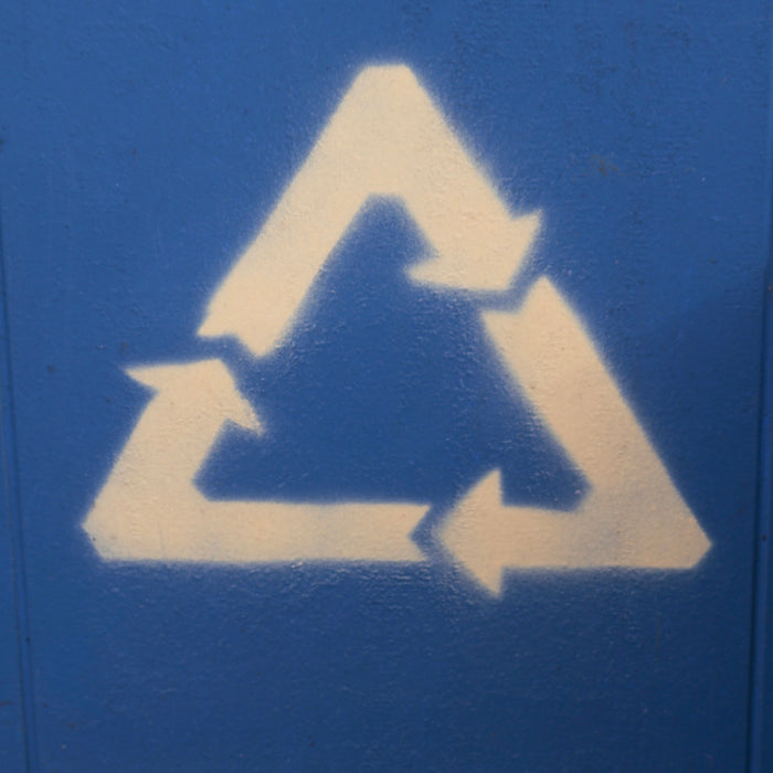 blue and white letter m