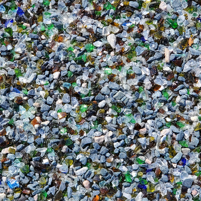 a close up of a bunch of glass bottles