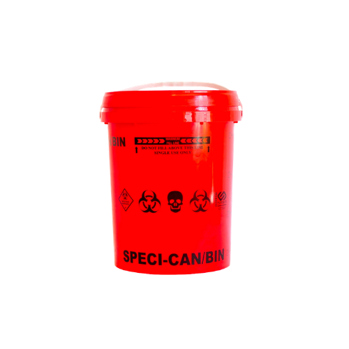 10L anatomical waste bin with disposal for pathological and surgical waste