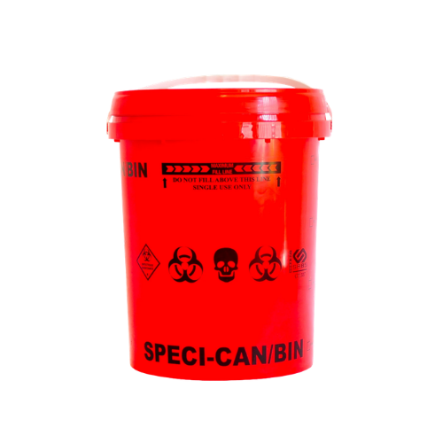 25L anatomical waste bin with disposal for pathological and surgical waste