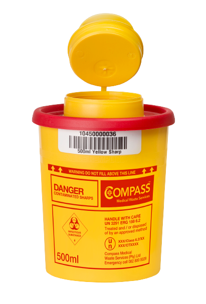 500ml Sharps Bin Container - MNE Waste Management
