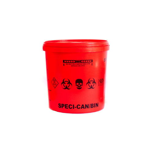 5L anatomical waste bin with disposal for pathological and surgical waste