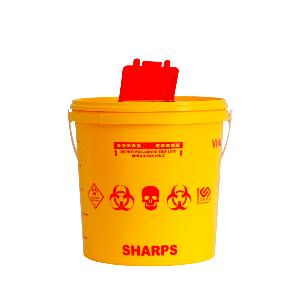 MNE Waste 10L Sharps Bin for Safe and Easy Sharps Disposal