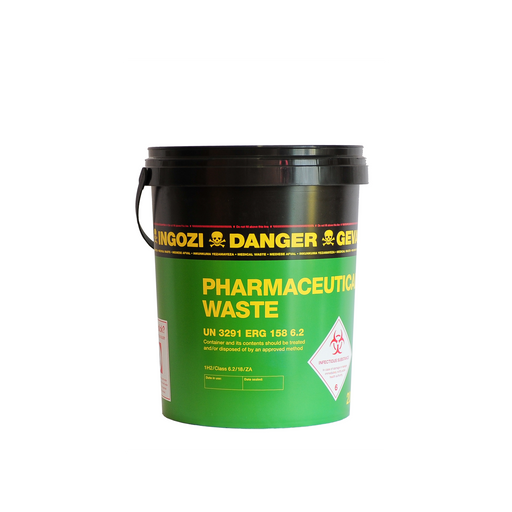 10L pharmaceutical waste bin with disposal for expired medication and pharma waste