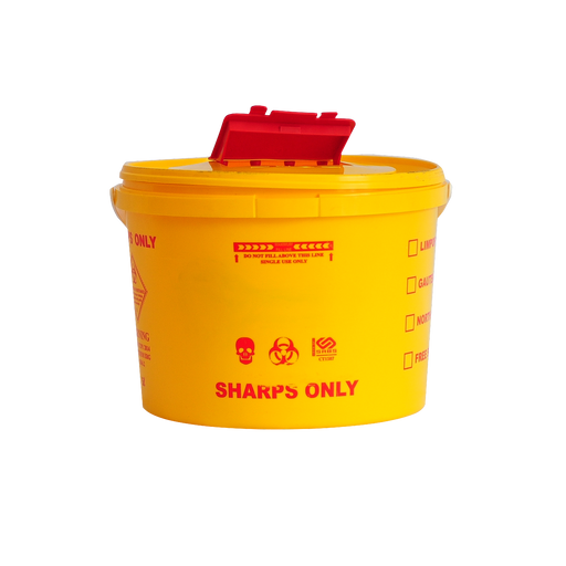 2.5L Sharps Container with Medical Waste Disposal for Safe Handling