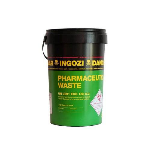 20L pharmaceutical waste bin with disposal for expired medication and pharma waste