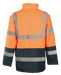 Viz Well Two Tone Parka Jacket - Orange Navy - MNE Waste Management